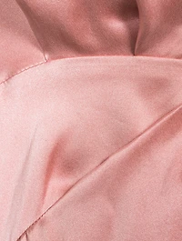 Silk Wrap Mini Dress