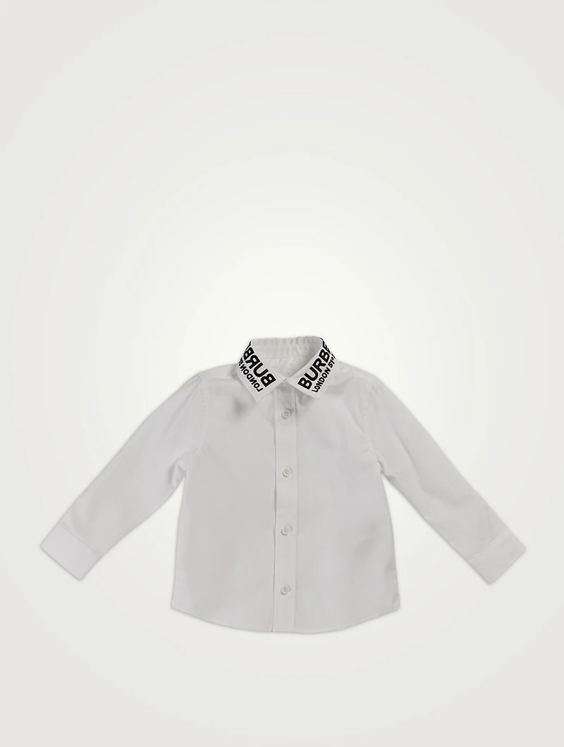 Coordinates Motif Cotton Shirt