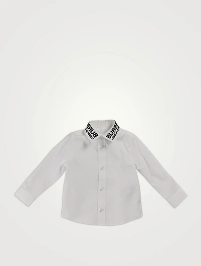 Coordinates Motif Cotton Shirt