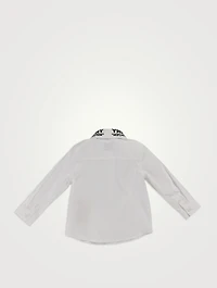 Coordinates Motif Cotton Shirt