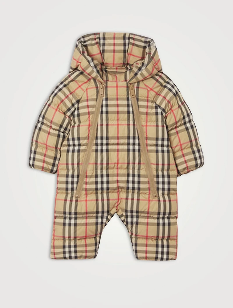 Nylon Hooded Puffer Suit