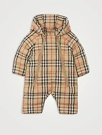 Nylon Hooded Puffer Suit