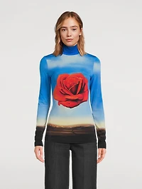 Jersey Turtleneck Sun Table Print