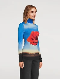 Jersey Turtleneck Sun Table Print