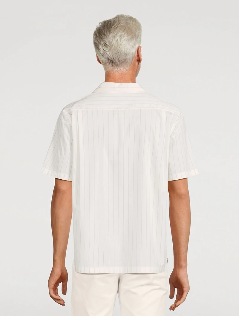 Monte Short-Sleeve Shirt Striped Print