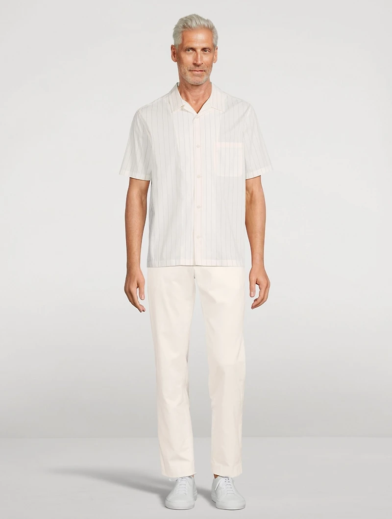 Monte Short-Sleeve Shirt Striped Print
