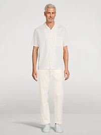 Monte Short-Sleeve Shirt Striped Print