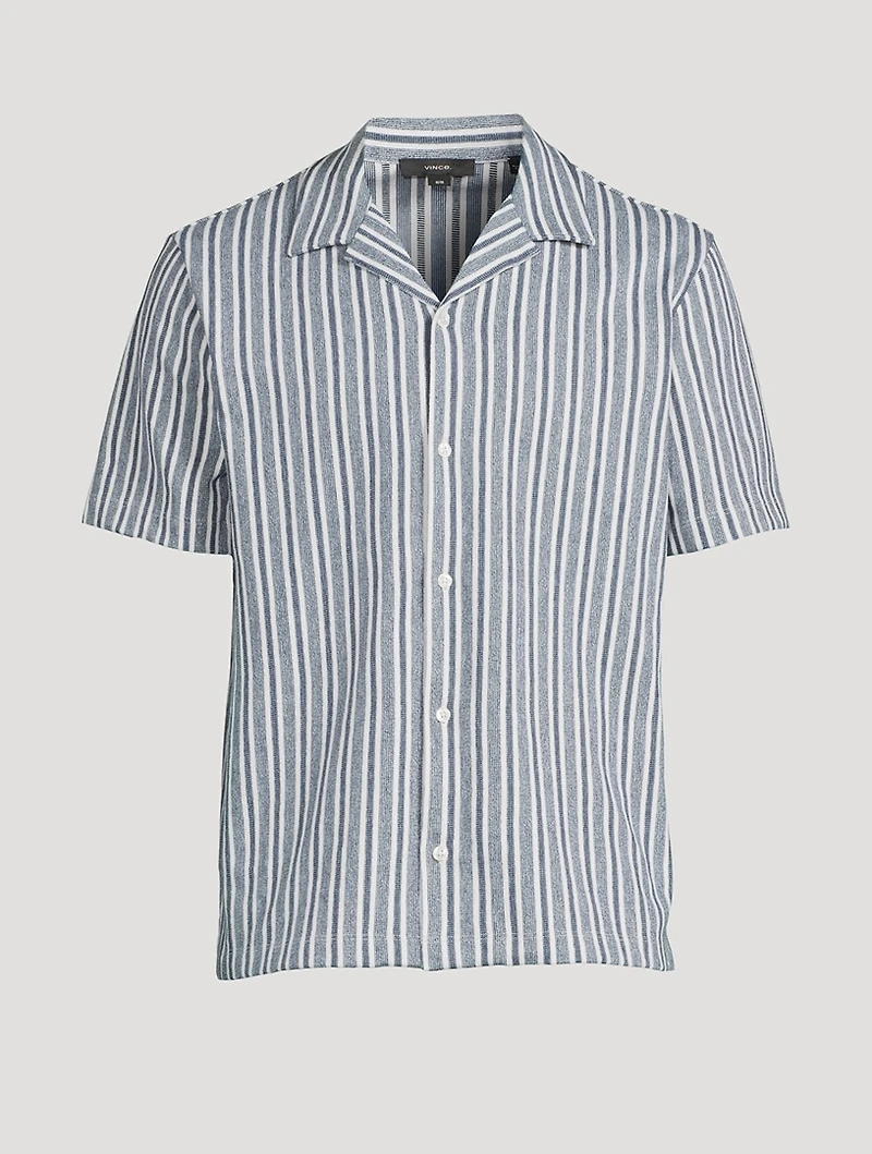 Short-Sleeve Shirt Cabana Striped Print