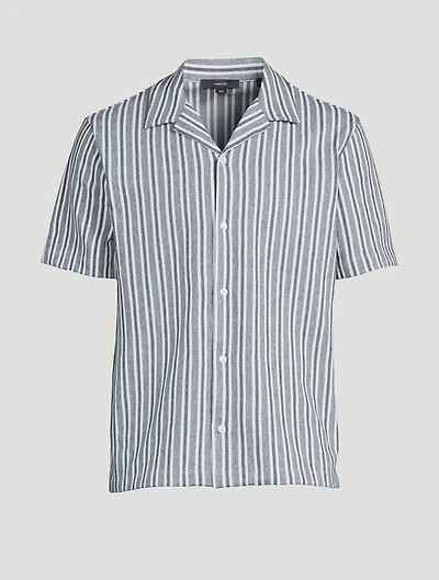 Short-Sleeve Shirt Cabana Striped Print