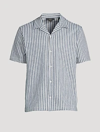 Short-Sleeve Shirt Cabana Striped Print