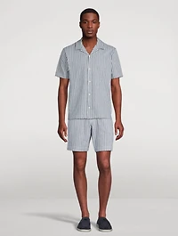 Short-Sleeve Shirt Cabana Striped Print