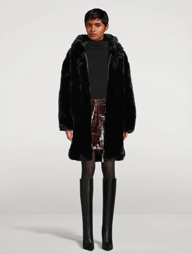 State Bunny Faux Fur Coat