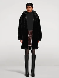 State Bunny Faux Fur Coat