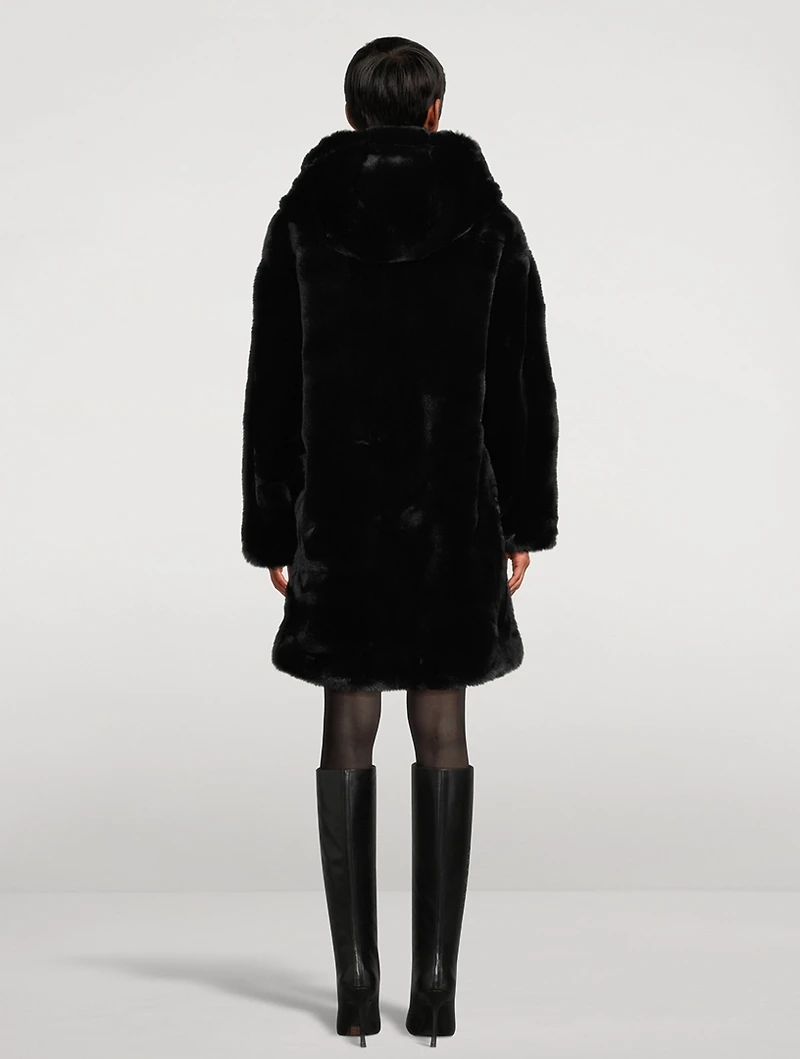 State Bunny Faux Fur Coat