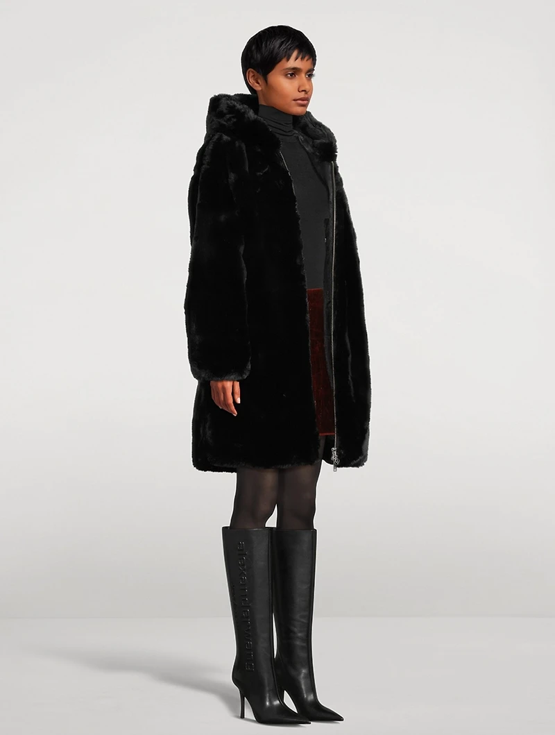 State Bunny Faux Fur Coat