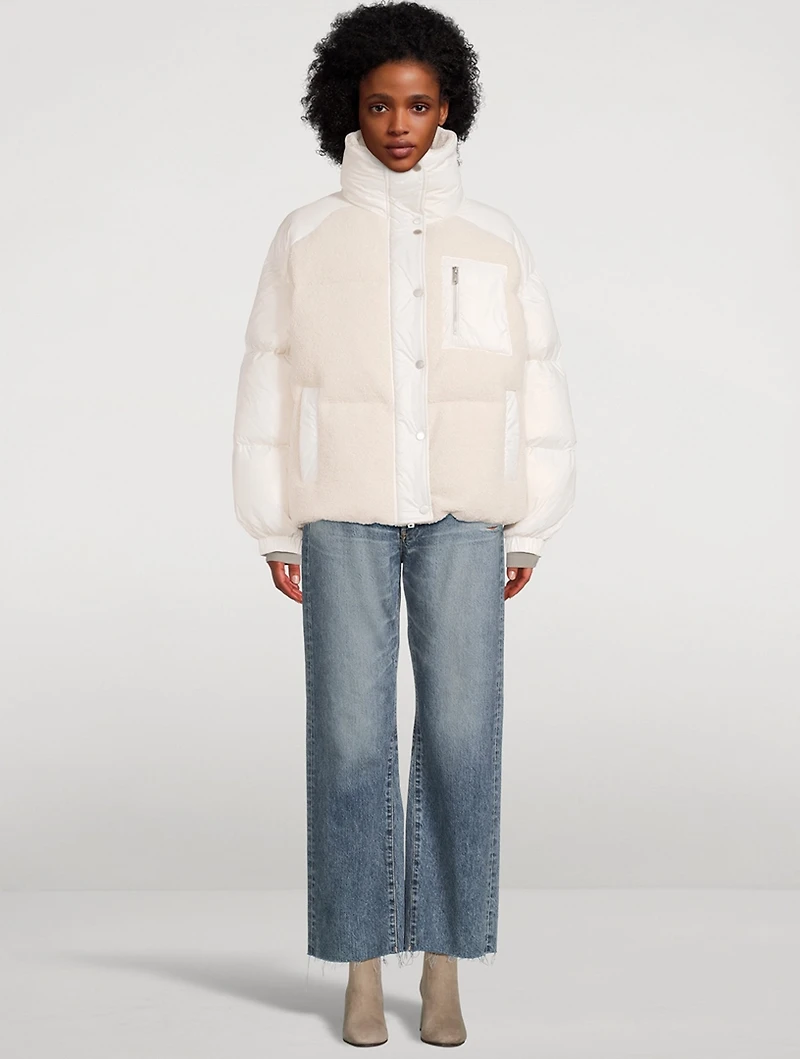 Elmira Sherpa Down Puffer Jacket