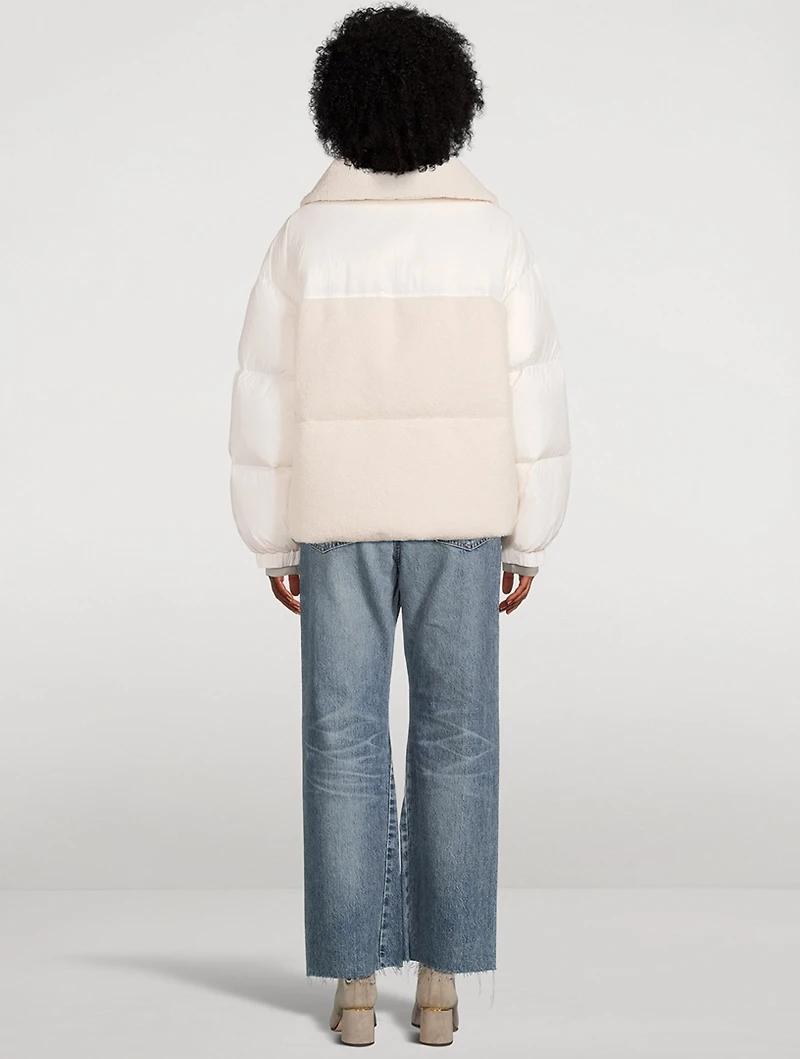 Elmira Sherpa Down Puffer Jacket