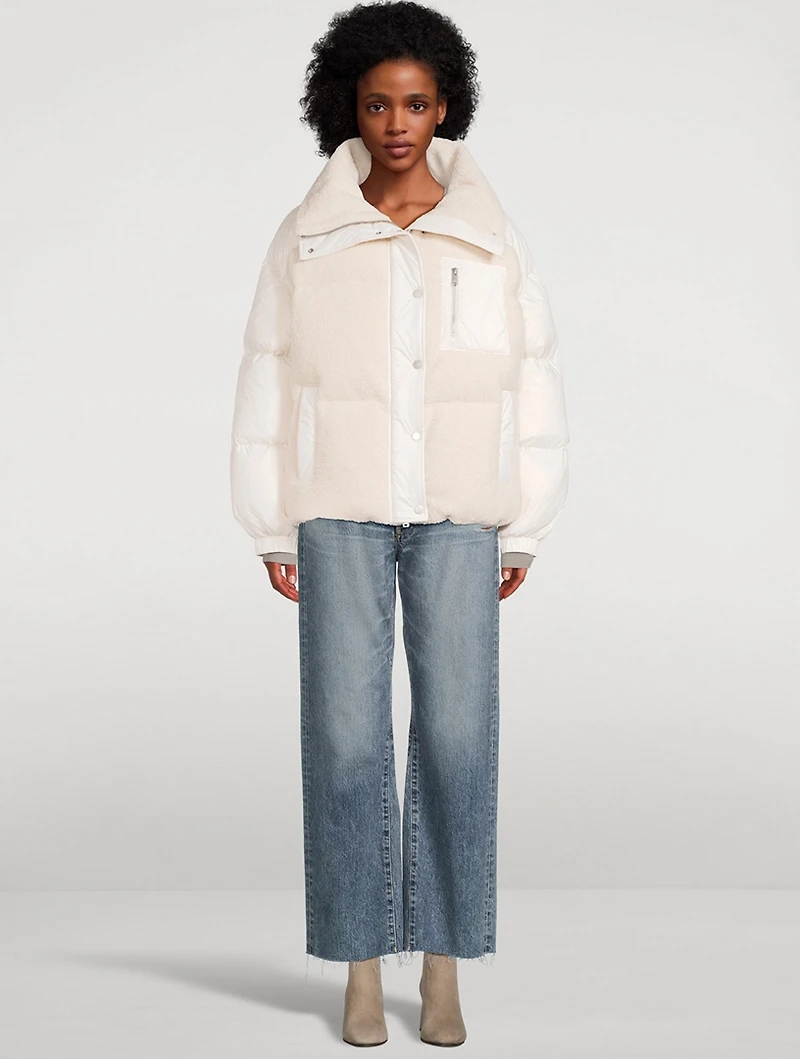 Elmira Sherpa Down Puffer Jacket