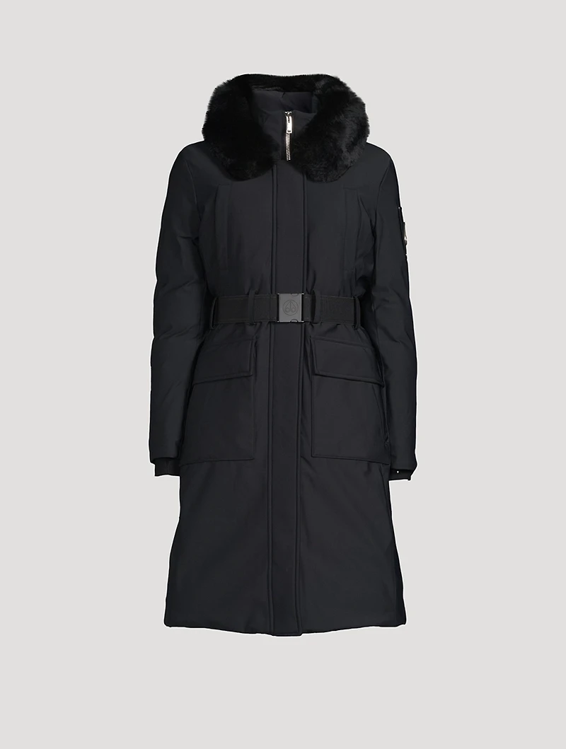 Alpharetta Shearling-Trimmed Down Parka