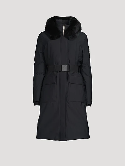 Alpharetta Shearling-Trimmed Down Parka