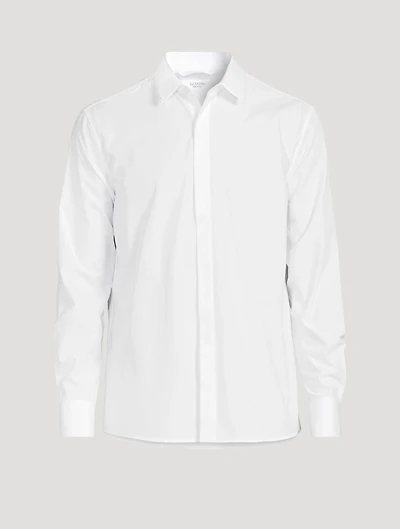 Cotton Shirt With Studs