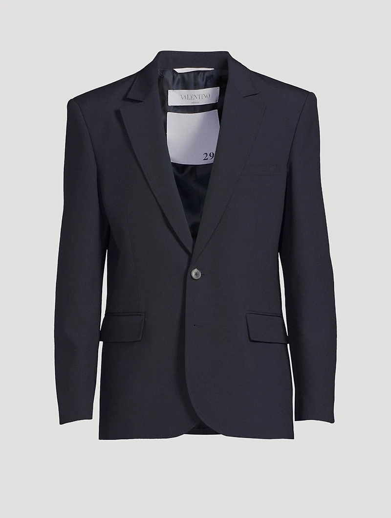 Wool Single-Breasted Jacket
