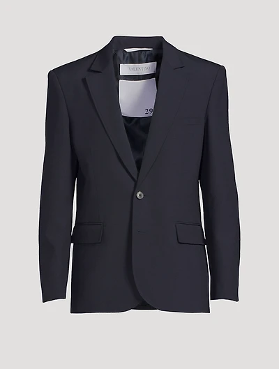 Wool Single-Breasted Jacket