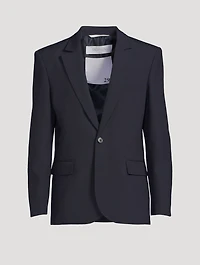 Wool Single-Breasted Jacket