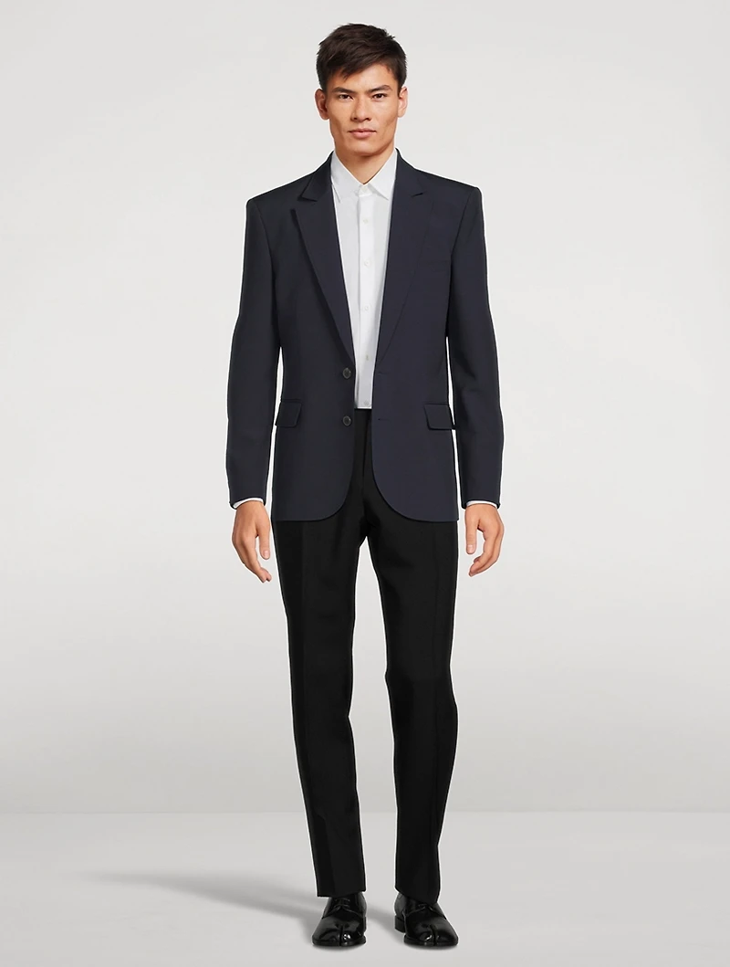 Wool Single-Breasted Jacket