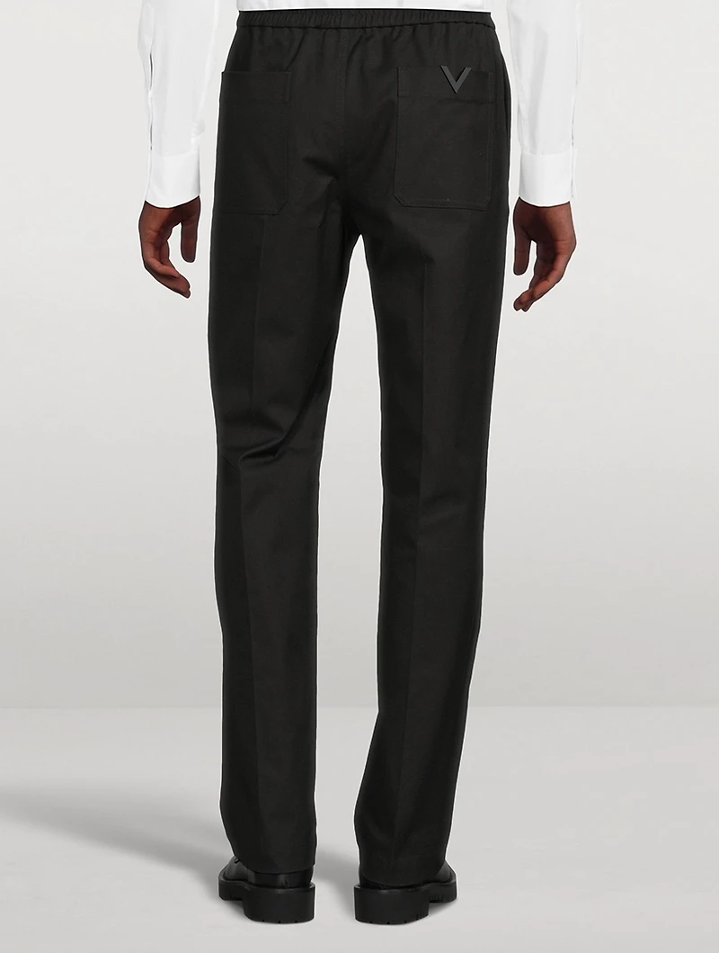 Stretch Cotton Pants