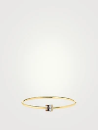 Quatre Classique 18K Gold Bracelet With Diamonds And Brown PVD