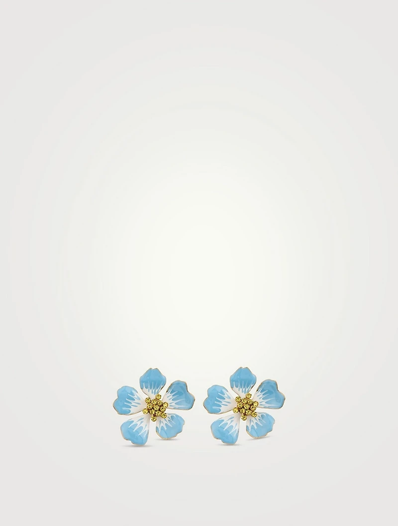 Large Flower Stud Earrings