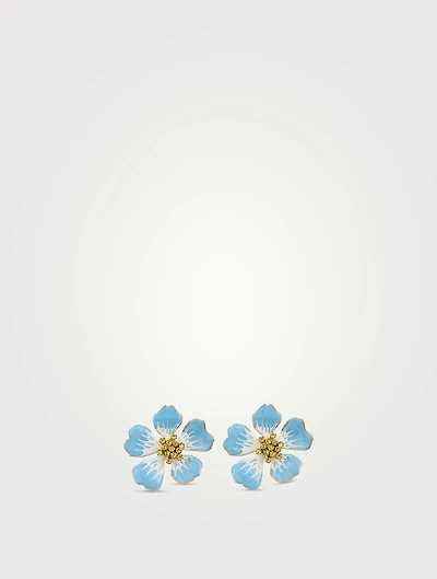 Large Flower Stud Earrings