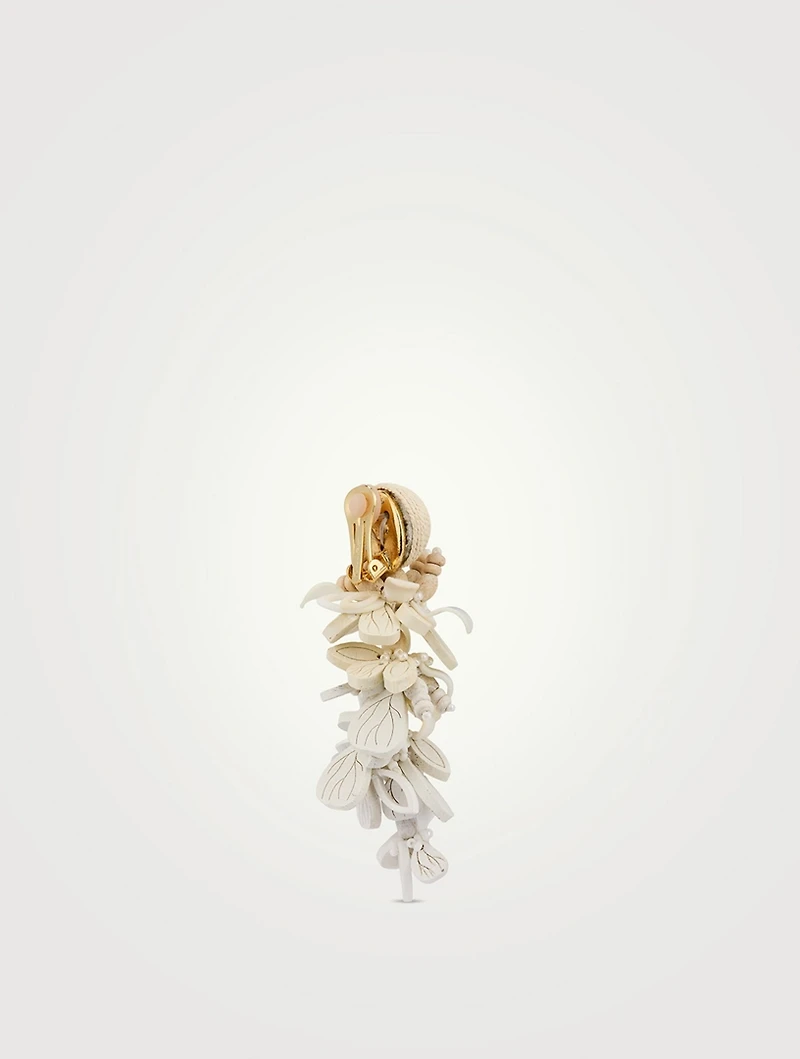 Wood Cluster Drop Earrings