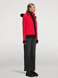 Valencia Shearling-Trimmed Hybrid Down Jacket