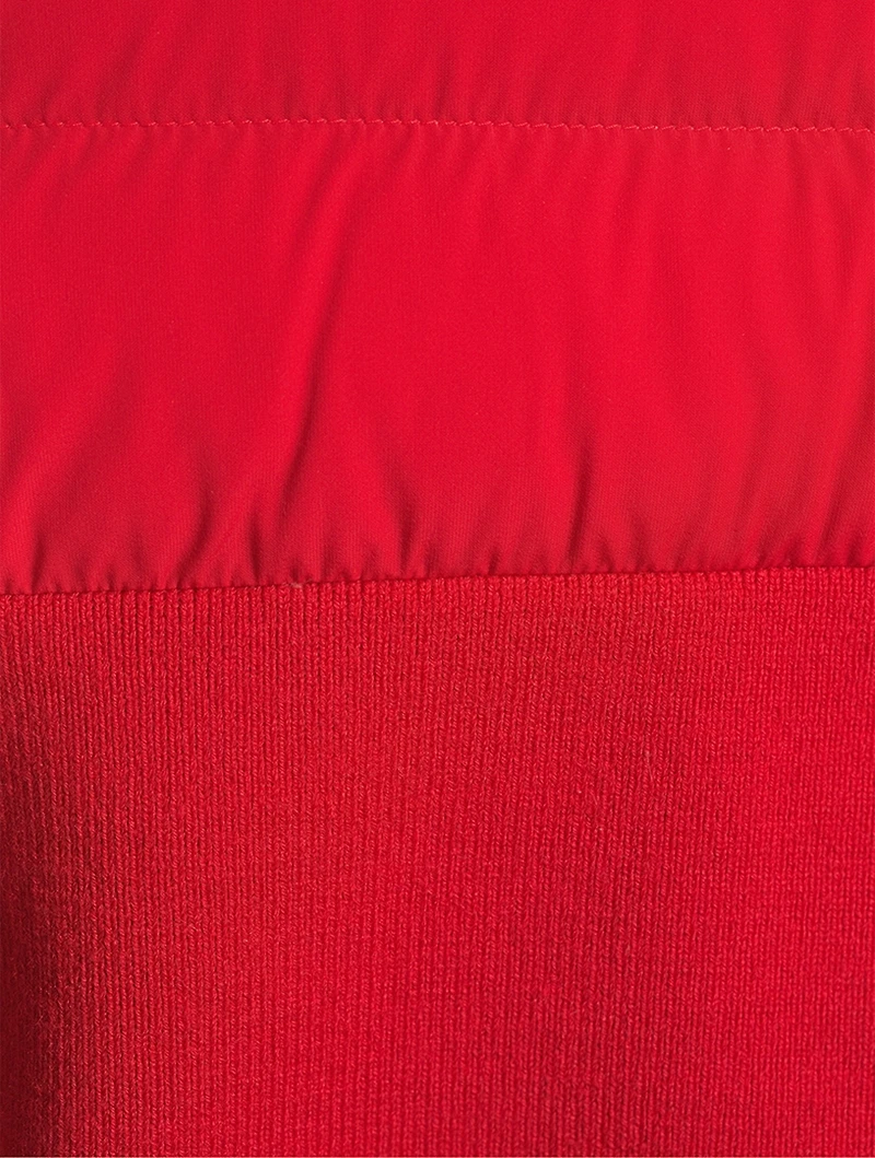 Valencia Shearling-Trimmed Hybrid Down Jacket