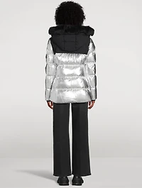 3Q Shearling-Trimmed Down Jacket