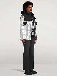 3Q Shearling-Trimmed Down Jacket