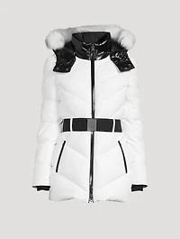 Cambria Sport Shearling-Trimmed Down Jacket