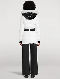 Cambria Sport Shearling-Trimmed Down Jacket