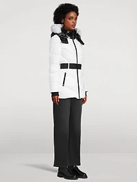 Cambria Sport Shearling-Trimmed Down Jacket