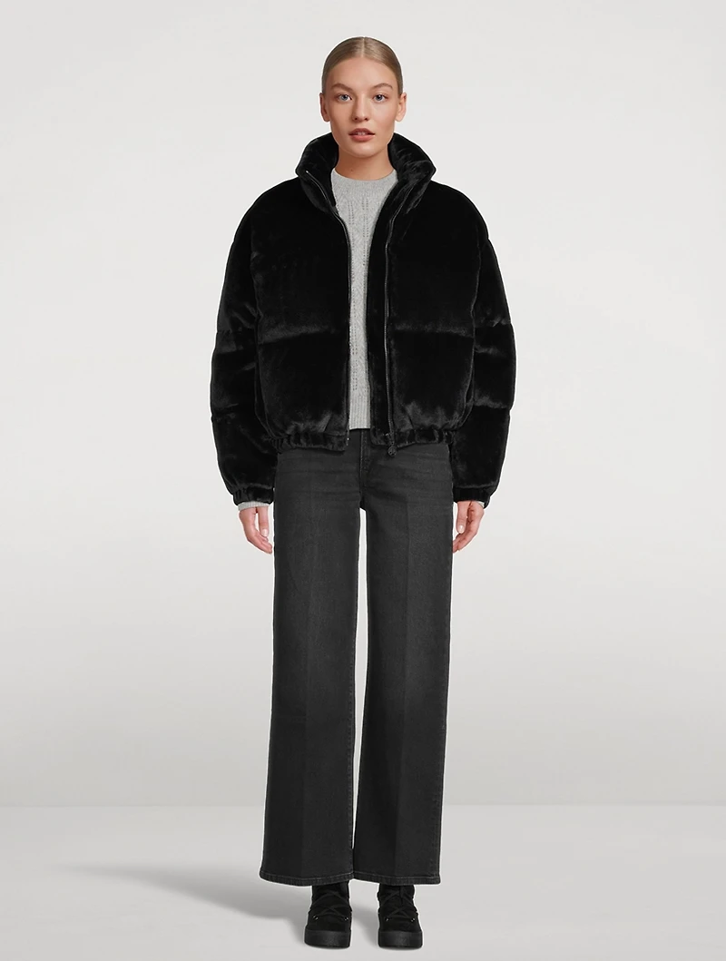 Bunny Cropped Down Puffer Jacket