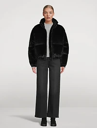 Bunny Cropped Down Puffer Jacket