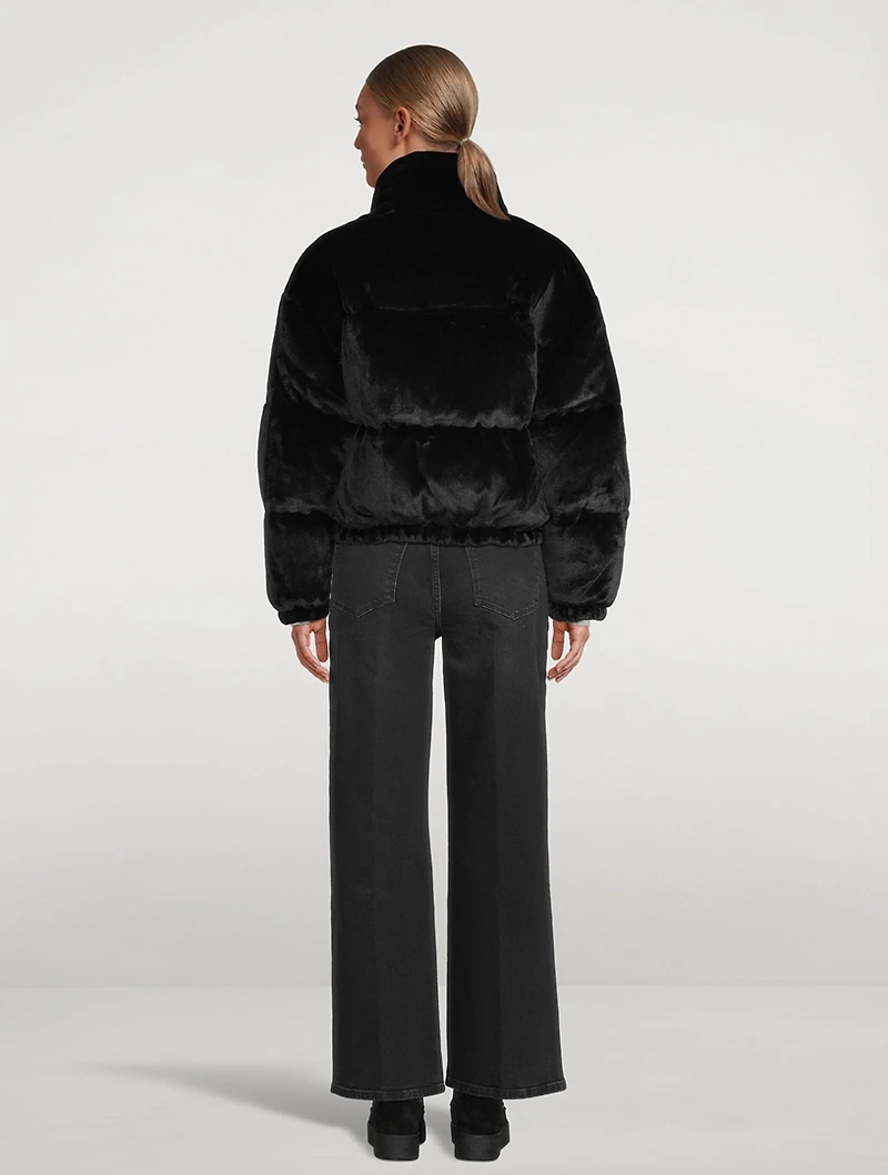 Bunny Cropped Down Puffer Jacket