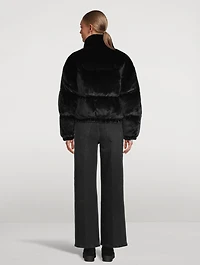 Bunny Cropped Down Puffer Jacket