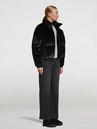 Bunny Cropped Down Puffer Jacket