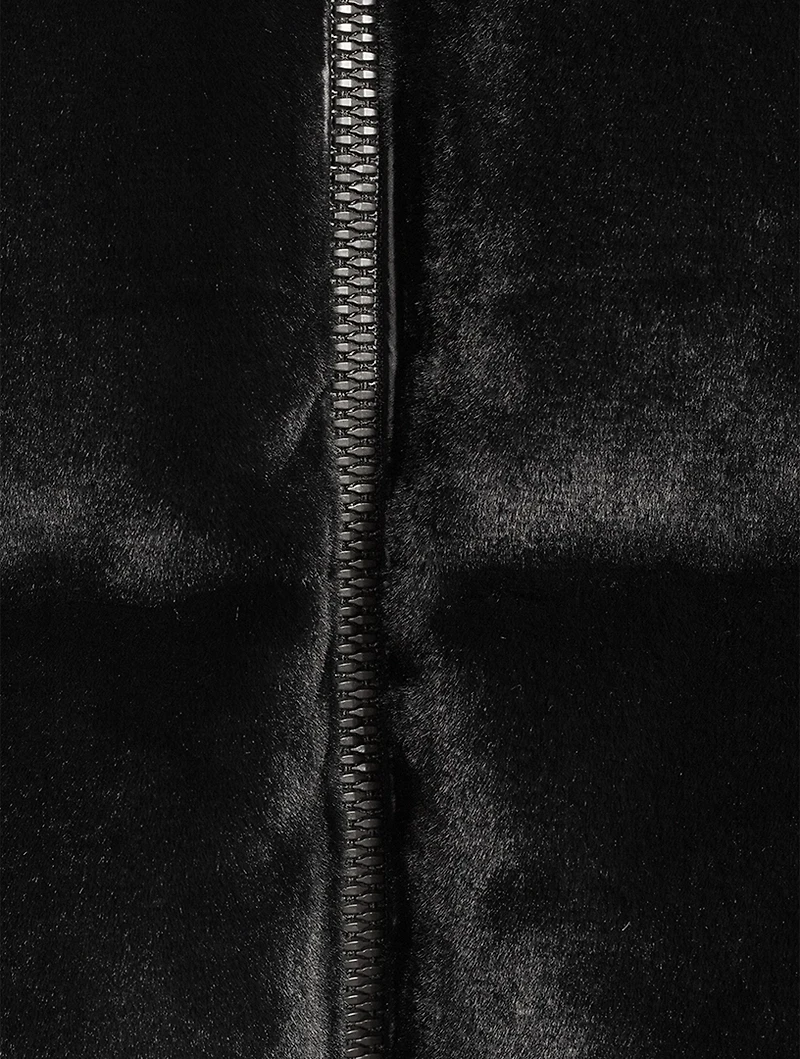 Bunny Cropped Down Puffer Jacket
