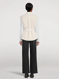 St. Clair Reversible Sherpa Belted Vest
