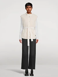 St. Clair Reversible Sherpa Belted Vest