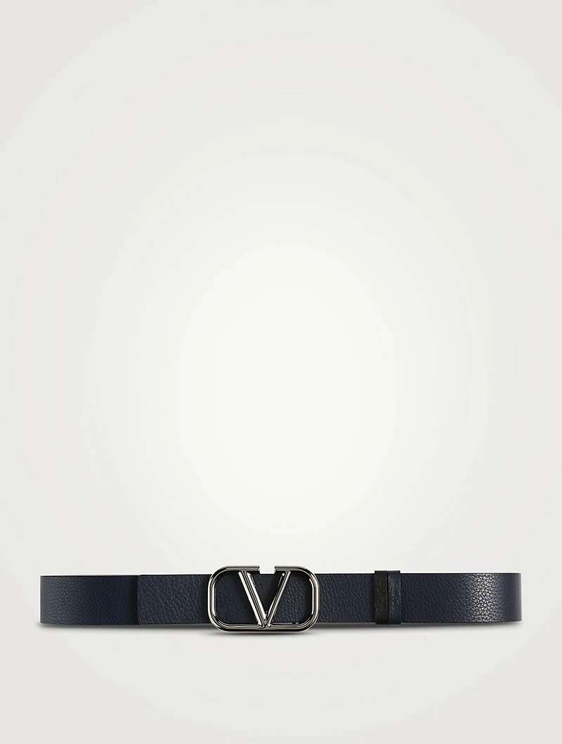 VLOGO Leather Reversible Belt